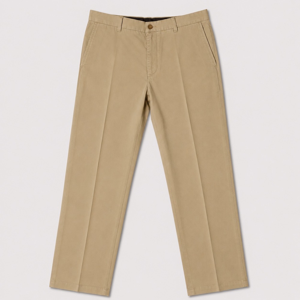 Express Mens 36x30 Khaki Dress Pants Flat Front Straight Career Casual Beige